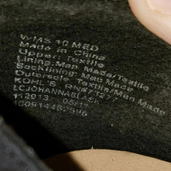 LC Johanna Black‎ 10M faux suede platform 5" heels - Picture 6 of 6